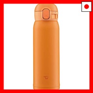 ZOJIRUSHI Water Bottle One Touch Stainless Steel Mug Seamless 0.48L Orange SM-WA48-DA