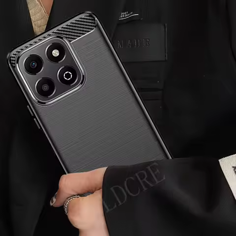 For Honor X6b Case Cover Honor X6b Capas Phone Back Bumper Shockproof Soft TPU Carbon Fiber Fundas H