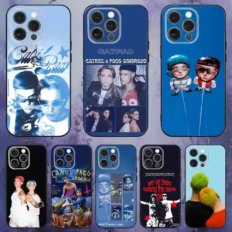 Paco Amoroso Ca7riel Phone Case For iPhone 17,16,15,14,13,12,Pro,Max,Plus,E,SE4,Air,Mini Black Soft 