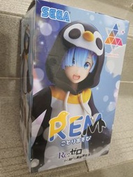 Re:從零開始的異世界生活 雷姆 REM Sega 景品 企鵝服造型筆座