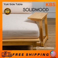 (FREE Shipping) KBS Yuki FULL SOLID WOOD L Shape Side Table / MUJI Style Furniture / Modern Scandina