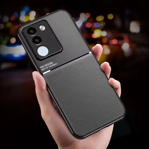 Slim Lightweight Leather Magnetic Shockproof Case for VIVO V29E V29 V27E V27 V25 V21E V21 V20SE V19