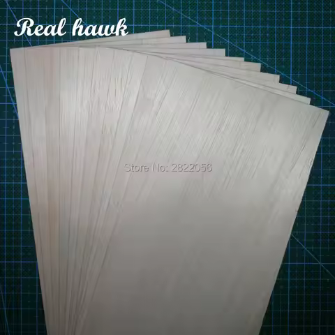 330x100x0.75/1/1.5/2/2.5/3/4/5mm AAA+ Model Balsa wood sheets for DIY RC model wooden plane boat mat