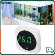 SERENDI Digital Aquarium Thermometer, Large LCD Screen White Fish Tank Thermometer, Portable Thermom