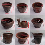 Orchid Clay Pottery pot