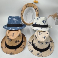 Adult Bruno Mars Straw Beach Fedora Hat for unisex Groomsmen Wedding SUMMER HAT ABACA HAT