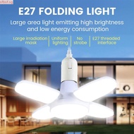 SFBSF Foldable LED Light, 4+1 Leaf Shape 6000K White Light E27 LED Fan Bulb, Practical 220V LED Ligh