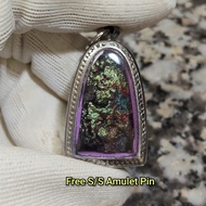 Green Leklai Pendant 青力泥吊坠 Leklai Amulet 马来西亚力泥 100% Natural Leklai