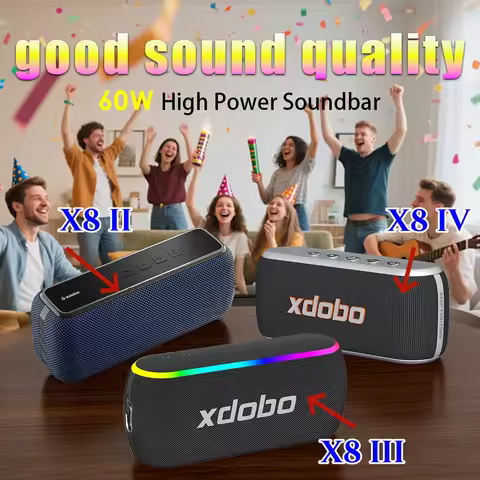 XDOBO X8 Series Wireless Speaker 60W Subwoofer Deep Bass Outdoor Music Smart TV Home Cinema Loudspea