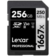 Thẻ nhớ máy ảnh SDXC 64GB/ 128GB Lexar 1667X Silver V60 chất lượng 4K tốc độ đọc 250MB/s ghi 100MB/s