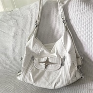 Large Capacity Soft Leather Tote Bag Womens Commuter Shoulder Crossbody Bag Versatile Design Angel K