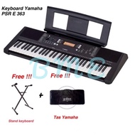 Keyboard Yamaha Psr E363 / Psr E 363 Bonus Stand Dan Tas Yamaha