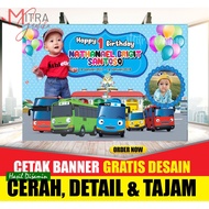 Cetak Banner / Backdrop / Wallpaper / MMT/ Spanduk Ulang Tahun Ultah Anak Tema Tay0 - Dekorasi Ulang Tahun - Hiasan Ultah Proses Cepat 2 hari  Jadi - Tema Bisa Request - ANTI LUNTUR - MURA