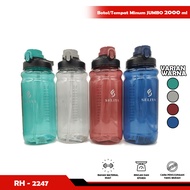 JUMBO 2 LITER Drinking Bottle - BZ 222 Drinking Water Holder 2000 ml Large 2Ltr - NASA SQUARE