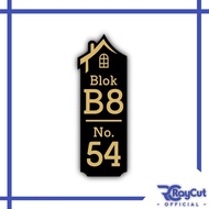 HOUSE NUMBER ACRYLIC HOUSE NUMBER BOARD ACRYLIC LASER CUTTING 28X10