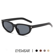 Rivet Irregular Cat Eye Shape Sunglasses Beach Sun Protection Sun Glasses Fashion Shades 90s Glasses