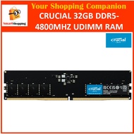 Crucial 32GB DDR5 4800 mhz DIMM RAM for Desktop - CT32G48C40U5 Limited Lifetime Warranty