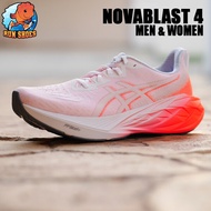 [MEN/WOMEN] รองเท้าวิ่ง Asics - Novablast 4 1011B845 100 สี ขาวคาดสีแสด FF Blast+ ขายแต่ของเเท้เท่านั้น