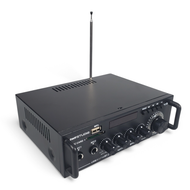 TaffSTUDIO Amplifier Bluetooth Dual Channel 300 Watt dengan Remote - Hitam Elegan