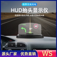 Mới sáng tạo HUD HD Car Phone Stand sạc không dây Head Up Display Navigation Projector sebei078637