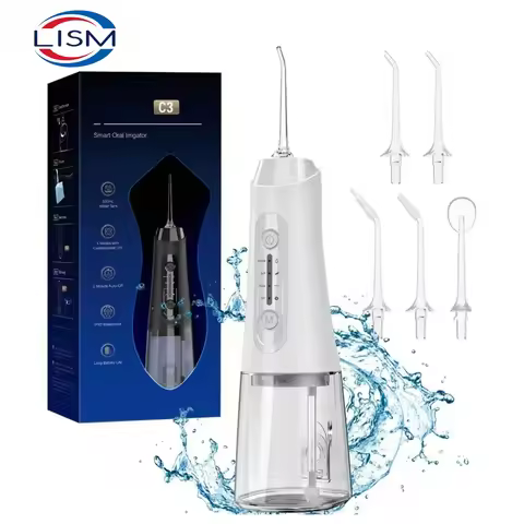 Water Dental Flosser IPX7 Waterproof Oral Picks Teeth Picks 5 Jets 4 Modes Portable Cordless C3 Wate
