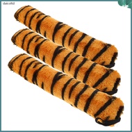 3pcs Tiger Plush Tail: Stuffed Animal Tail Costume Prop Cosplay Accessories For Striped Halloween Pa