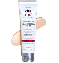 elta MD - UV 粉嫩玫瑰調色防曬乳SPF 41 UV Luminous Broad Spectrum SPF 41 粉嫩透白色，可提亮膚色 - 純物理防曬，無油清透 敏感 eltamd (平