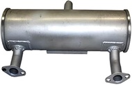 Kohler KO-24 068 128-S Command Twin Muffler, fits 18-25hp Horizontal Shaft engines, exhausts out abo