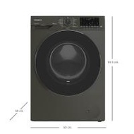 New! เครื่องซักผ้าฝาหน้า Hitachi รุ่น Bd-d100yfvem สี Volcanic Gray (10 กก.)