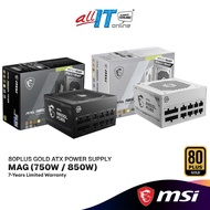 MSI MAG A850GL PCIE5 750W 850W Power Supply | 80+ GOLD PSU