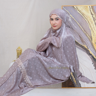 Apm Mukena - Mukena Dewasa Terusan Santorini Silk Premium Safira Series