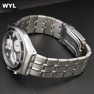 16I For Swatch ceramic watch belt 19mm 21mm YCS YAS YGS YLS watchband Black Metal steel strap  lDB