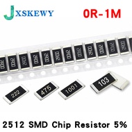 50Pcs 2512 SMD Chip Resistor 5% 0R-1M R001 R010 R100 R020 1R 10R 100R 1K 10K 100K 1M Ohm