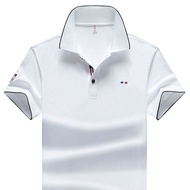 Ice Silk Polo Shirt Men's Polo Shirt Top Short-Sleeved t-Shirt Business Polo Fashion Men's Summer Lapel Polo Shirt Men Casual Slim-fit
