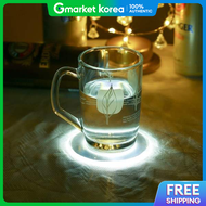 Home Party Round Led Coaster Party Cup Mat Aesthetic Camping Led Coaster