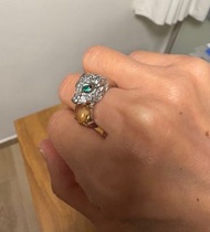 黃水晶S925純銀戒指 豹頭口含黃水晶Citrine S925 silver ring,rings, earrings,earring,necklaces,bracelet,bracelets,pen