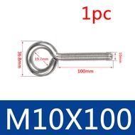 Vít mắt bằng thép không gỉ 304 nâng bu lông mắt M3 M4 M5 M6 M8 M10 dài 8mm-100mm