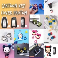 Cartoon Car Key Cover Proton Remote Cover Kunci Sarung Kunci Kereta Casing Car Accessories x50 saga 