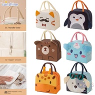 SSUNSHINE Cartoon Stereoscopic Lunch Bag,  Cloth Thermal Bag Insulated Lunch Box Bags, Lunch Box Accessories Portable Thermal Tote Food Small Cooler Bag