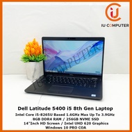 DELL LATITUDE 5400 INTEL CORE I5-8265U 8GB RAM 256GB SSD NVME USED LAPTOP REFURBISHED NOTEBOOK