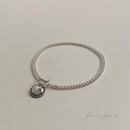Pandora's 金工飾品設計╭。古董"刻字"芳塔索斯 925全純銀手鍊 ☞正韓空運預購追加款☜