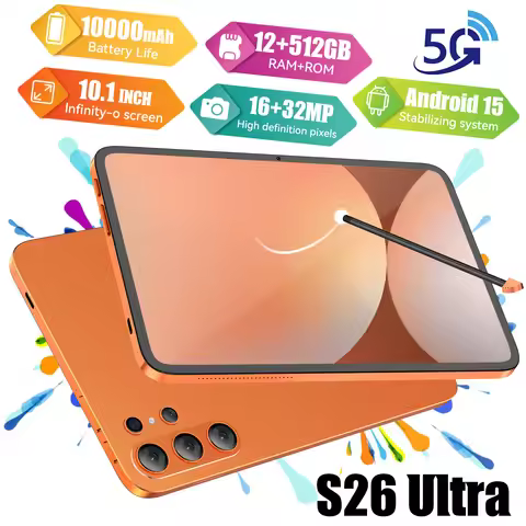 Original Global Version Mi S26 Ultra Tablet Android 15 12GB RAM 512GB ROM 10000mAh 5G Dual SIM WiFi 