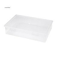 Plastic File Organizer Transparent Square Storage Box A4 Storage Box File Storage Box