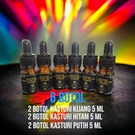 KASTURI KIJANG YASRIN ORI 5 ML ( 6 BOTOL ) 2 BOTOL KASTURI KIJANG 2 BOTOL KASTURI HITAM 2 BOTOL KAST
