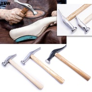 YEW Percussion Hammer, All-steel+Wood Shoe Repair Nail Hammer, Durable Knocking Handmade Shoe Hammer