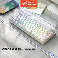 AULA-F3061 Gaming Keyboard Mechanical 61-Key Wired RGB Number Keyboard with Phone Slot for PC/Laptop