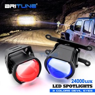 50W 6000K LED High Beam Projector Lenses For Headlight H7 H4 H11 9005 9006 Tricolor Devil Eyes IP68 
