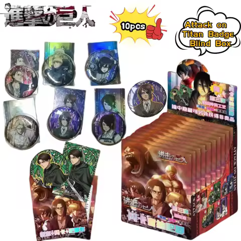 Attack On Titan Eren Jaeger Mikasa Ackerman Levi Ackerman blind box creative high-value DIY cartoon 