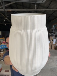 แจกันจัดดอกไม้ จัมโบ้ ขนาด 14x7นิ้ว หรือสูง 35cm แจกันเซรามิค แจกันขนาดสูง ออกใบกำกับภาษีได้ รหัสkor