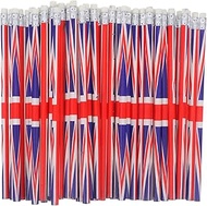 NUOBESTY British Flag Pencils Pack of 60 - Union Jack Pencils with English Flag - International Patr